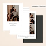 "The Adventure" - Save the Dates in Slate by Kasia Labocki - Back of Card Options