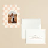 "RETRO ARCH" - Save the Dates in Blush by Baumbirdy - Assembled