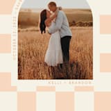 "RETRO ARCH" - Save the Dates in Blush by Baumbirdy - Detail