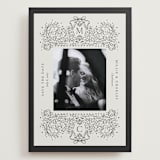 "Ornate sketched frame" - Save the Dates in Latte by Jackie Crawford - Front
