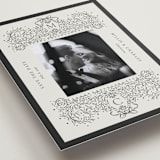 "Ornate sketched frame" - Save the Dates in Latte by Jackie Crawford - Detail