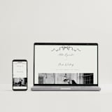 "Ornate sketched frame" - Save the Dates in Latte by Jackie Crawford - FREE Wedding Website