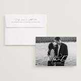 "Subtle Rise" - Save the Dates in Snowfall by Lauren Chism - Save the Date with Envelope