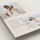 "Overlapping" - Save the Dates in Linen by Kelly Schmidt - Detail