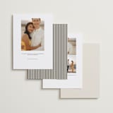 "grid" - Save the Dates in Ecru by Morgan Kendall - Back of Card Options