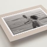 "Stamp" - Save the Dates in Taupe by Claire - Detail