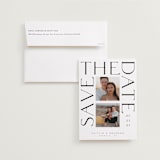 "Deux" - Save the Dates in Quartz by Catherine Culvenor - Save the Date with Envelope