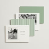 "Romantic Garden" - Save the Dates in Mint by Melinda Denison - Back of Card Options