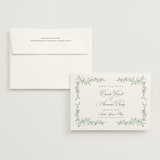 "Romantic Garden" - Save the Dates in Mint by Melinda Denison - Save the Date with Envelope