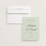 "Swoon" - Save the Dates in Lemongrass by Sam Dubeau - Save the Date with Envelope