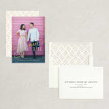 "Signature" - Save the Dates in Antique by Jessica Williams - Assembled