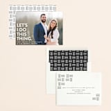 "Let's I Do This Photo" - Save the Dates in Snow by Ellis - Assembled