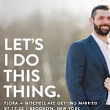 "Let's I Do This Photo" - Save the Dates in Snow by Ellis - Detail