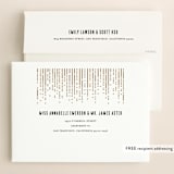 "Crystal Curtain" - Save the Dates in Navy by Rebecca Bowen - FREE Recipient Addressing