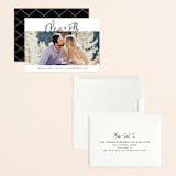 "Whimsical Script" - Save the Dates in Onyx by Christie Garcia - Assembled