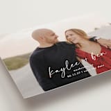 "Lovely" - Save the Dates in Snow by Sarah Curry - Detail