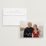 "Lovely" - Save the Dates in Snow by Sarah Curry - Save the Date with Envelope