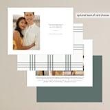 "Fresh Sage" - Save the Dates in Olive by Christie Kelly - Back of Card Options