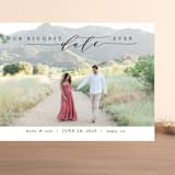 "Biggest Date Ever" - Save the Dates in Dove White by Kate Ross - Front