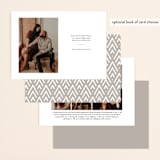 "Biggest Date Ever" - Save the Dates in Dove White by Kate Ross - Back of Card Options