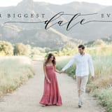 "Biggest Date Ever" - Save the Dates in Dove White by Kate Ross - Detail