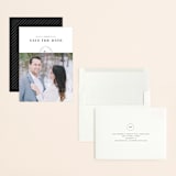 "Simple Stamp" - Save the Dates in Ivory by Becca Thongkham - Assembled