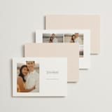 "Soirée" - Save the Dates in Blush by Lori Wemple - Back of Card Options