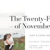 "Frankie" - Save the Dates in Ink by Karen Schipper - Detail