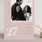 "A love date" - Save the Dates in Blush by Sejal Banker - Front