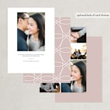 "A love date" - Save the Dates in Blush by Sejal Banker - Back of Card Options