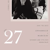 "A love date" - Save the Dates in Blush by Sejal Banker - Detail