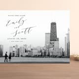 "Classic Save the Date" - Save the Dates in Midnight by Nicoletta Savod - Front