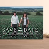 "Casual Type" - Save the Dates in Cloud by Ashley Rosenbaum - Front