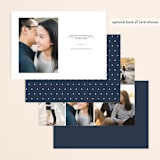 "Casual Type" - Save the Dates in Cloud by Ashley Rosenbaum - Back of Card Options