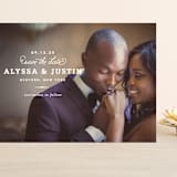 "Timeless" - Save the Dates in White by Oscar and Emma - Karly Depew - Front