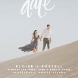 "Lovely Brush" - Save the Dates in Frost by Aspacia Kusulas - Detail