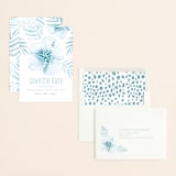 "Tropical Hibiscus" - Save the Dates in La Mer by Rochelle Renee - Assembled
