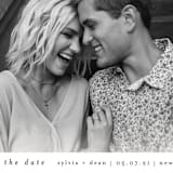 "Oh My Heart" - Save the Dates in Goldenrod by Bethan - Detail