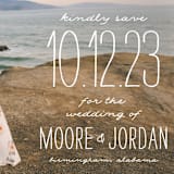 "Earthy" - Save the Dates in Pearl by Owl and Toad - Detail
