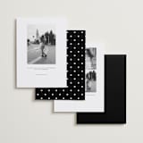 "ink pen" - Save the Dates in Onyx by Sarah Curry - Back of Card Options