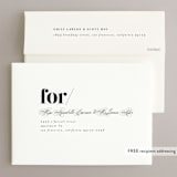 "Big Date" - Save the Dates in Ivory by Anastasia Makarova - FREE Recipient Addressing