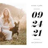 "Vivian" - Save the Dates in Diamond by Jen Banks - Detail