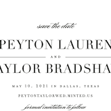 "Classic" - Save the Dates in Tuxedo by Lauren Chism - Detail