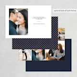 "Floral Vignette" - Save the Dates in Midnight by Kristen Smith - Back of Card Options