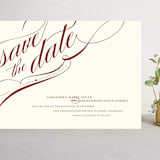 "Winter Flourish" - Save the Dates in Crimson by Annie Clark - Front