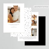 "Photo Album" - Save the Dates in Caviar by Juliana Zimmermann - Back of Card Options