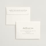 "Ruled" - Save the Dates in Almond by Heather Cairl - FREE Recipient Addressing