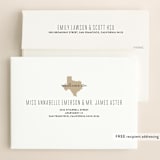 "Hitched in Texas" - Save the Dates in Golden by Erica Krystek - FREE Recipient Addressing