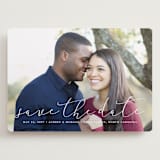 "Etched in love" - Save the Dates in Cloud by Stacey Meacham - Front