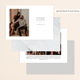 "meant to be" - Save the Dates in Tuxedo by Angela Garrick - Back of Card Options